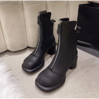 Women's Chelsea Boots Winter Fashion High Heels Ankle Boots Casual Shoes Platform Zip Biker Boots High Heels Botas