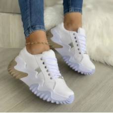 Ladies Sneakers Solid Color Platform Designer Canvas Shoes Fashion Ladies Athleisure Vulcanized Shoes Women Chaussure Femme