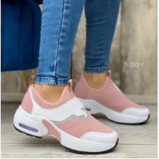 White sneakers women's tennis Z shoes mesh wedge heelthick-soled sneakers comfortable breathable casual women's shoes